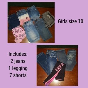 Girls size 10 bottoms